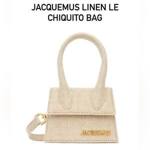 Jacquemus Linen Le Chiquito Bag.